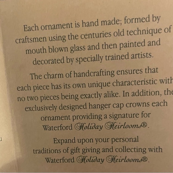 COPY - Waterford Lismore Holiday Heirloom ICE BELL. Ornament. Lismore Since 19… - Picture 5 of 5